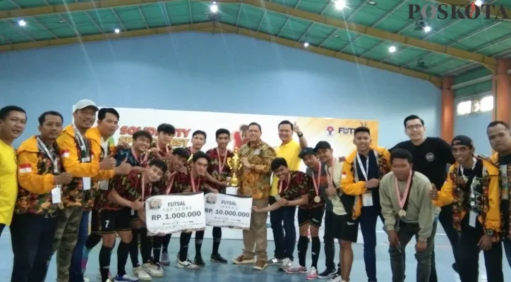 MJ FC keluar sebagai juara futsal SSF 2022 (foto/yoga)