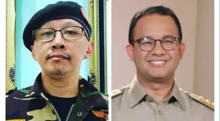 Abu Janda dan Anies Baswedan.(ist)