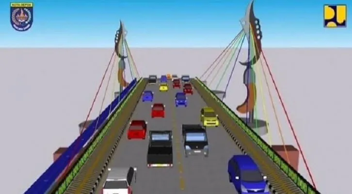 Desain rehabitasi Jembatan GDC yang baru diharapkan jadi ikonik. (Ist)