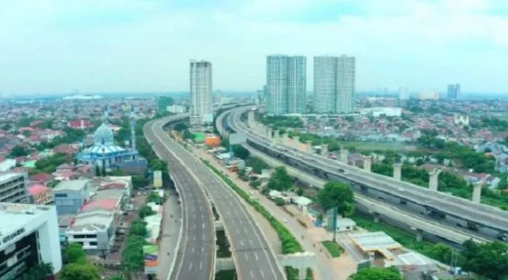 Penampakan tol Becakayu yang menghubungkan kawasan Bekasi, Cawang, hingga Kampung Melayu). (Foto: ist)