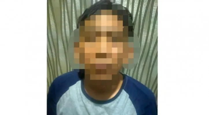 RC alias Badak (30) tersangka pengedar sabu di Cikande. (foto: ist)