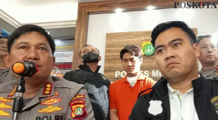 Rizky Billar resmi ditahan di Polres Metro Jakarta Selatan atas kasus dugaan KDRT terhadap Lesti Kejora. (foto: poskota/tresia)