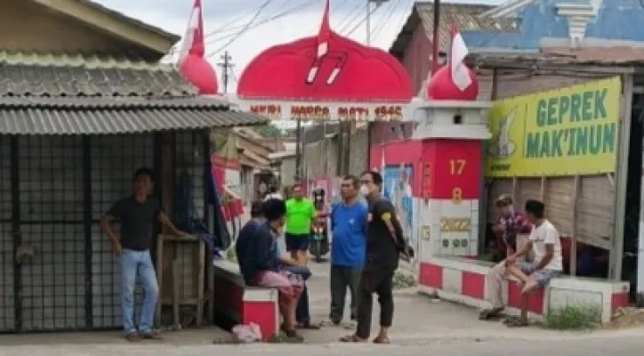 Lokasi terjadinya penusukan yang dialami Muhammad Naufal.(Foto: Rahmat Haryono)