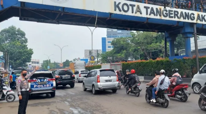 Polres Metro Tangerang Kota pasang 4 titik ETLE. (foto: poskota/iqbal)