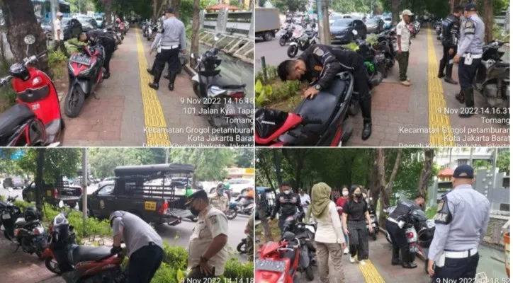 Kegiatan operasi cabut pentil yang dilakukan oleh petugas gabungan di wilayah Grogol Petamburan, Jakarta Barat. (foto: ist)