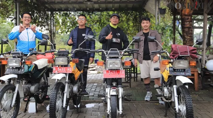 Komunitas Honda Win Tangerang Kota sedang mengadakan Kopdar dan Kopling. (Foto: Iqbal)