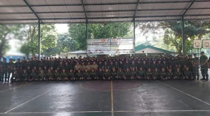 Kodam Jaya membuka kegiatan Pendidikan Dasar Militer Resimen Mahasiswa Jayakarta Gelombang ke 2 Tahun 2022.(ist)