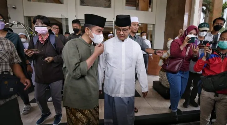 Anies Baswedan temui Gibran Rakabuming di Solo (Foto: Twitter/aniesbaswedan)