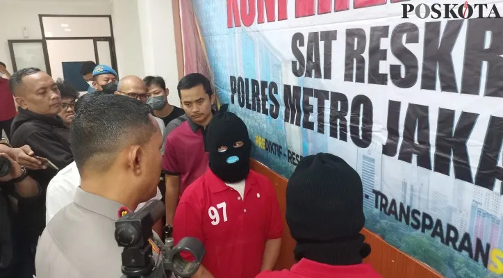 Dua pengedar upal bermodus bantuan modal usaha diringkus penyidik Polres Metro Jakarta Pusat.(Foto: Andi Adam Faturahman)