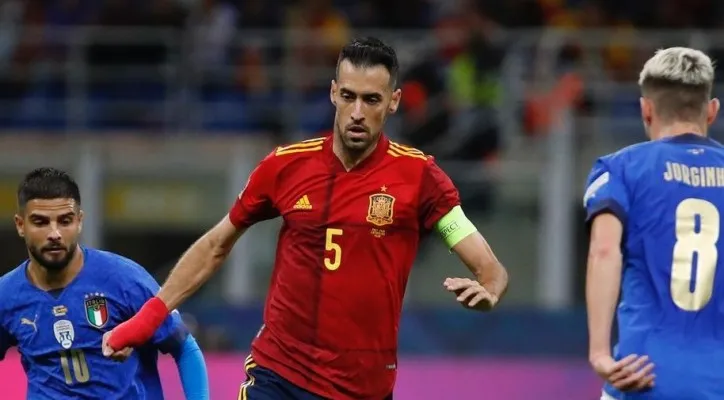 Sergio Busquets saat membela Timnas Spanyol (Foto: Instagram/5sergiob)