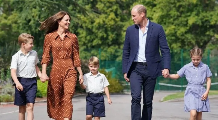 Pangeran William, Kate Middleton, dan ketiga anaknya. (ist)