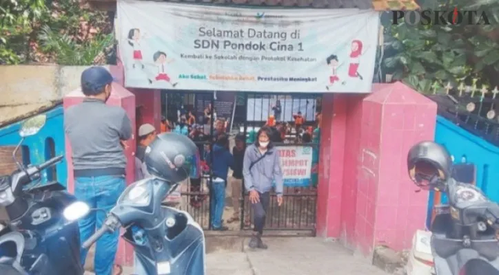 Sekolah Dasar Negeri (SDN) Pondok Cina 1. (foto: poskota/angga)