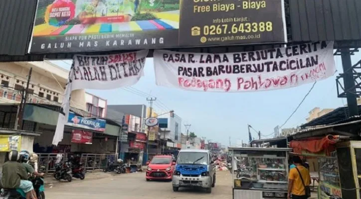 Lokasi Pasar lama Rengasdengklok yang bakal dijadikan RTH.