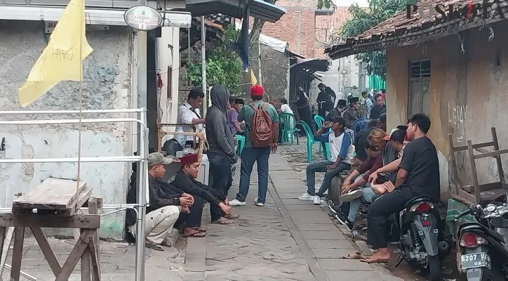 Situasi rumah duka korban penusukan. (Foto: Iqbal)