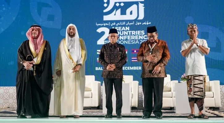 Wapres Ma'ruf Amin buka Koferensi Islam Tingkat ASEAN di Bali. (Instagram/@kyai_marufamin)