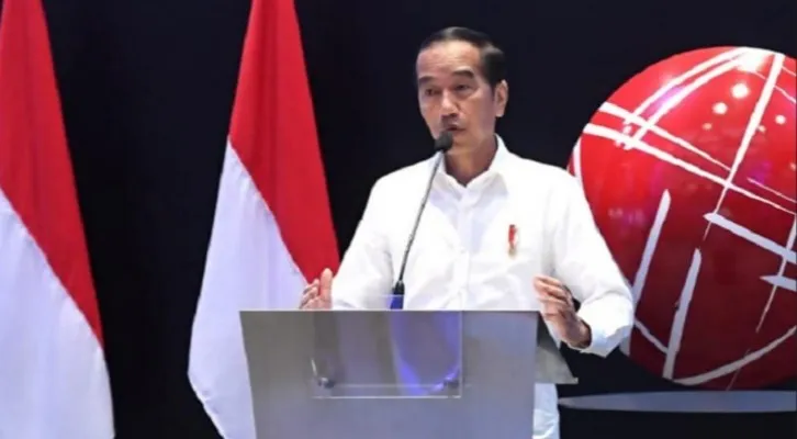 Presiden Joko Widodo saat meresmikan pembukaan perdagangan  Bursa Efek Indonesia  (BEI).  (Foto: Biro Pers)