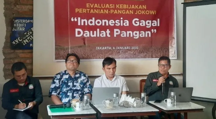 Gerbang Tani sebut rezim Jokowi gagal dalam pembangunan daulat pangan. (Foto: Aldi/Poskota)