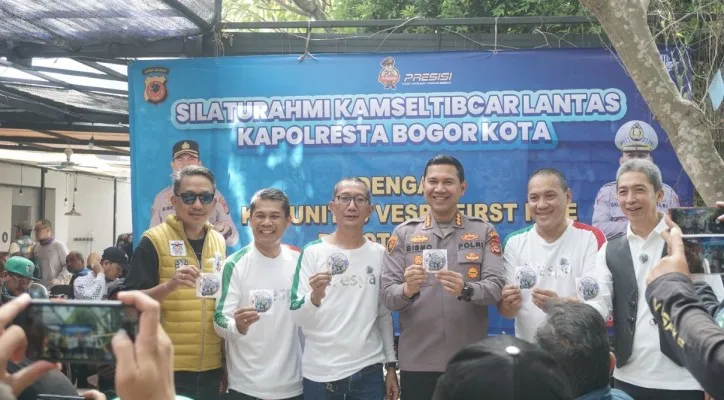 Hadir di Acara Vespa First Ride, Kapolresta Bogor Kota Ajak Pengendara Berkendara Dengan Aman (Dok: polisi)