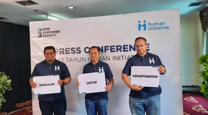 Human Initiative akan terus bekerja menggerakkan kebaikan dalam rangka memartabatkan manusia.(Foto: Aldi)