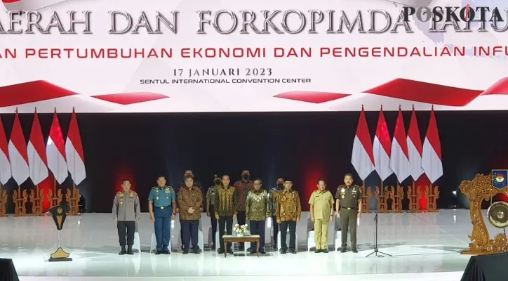 Rakornas Forkopimda di Bogor dihadiri Presiden Jokowi. (Foto: Panca)