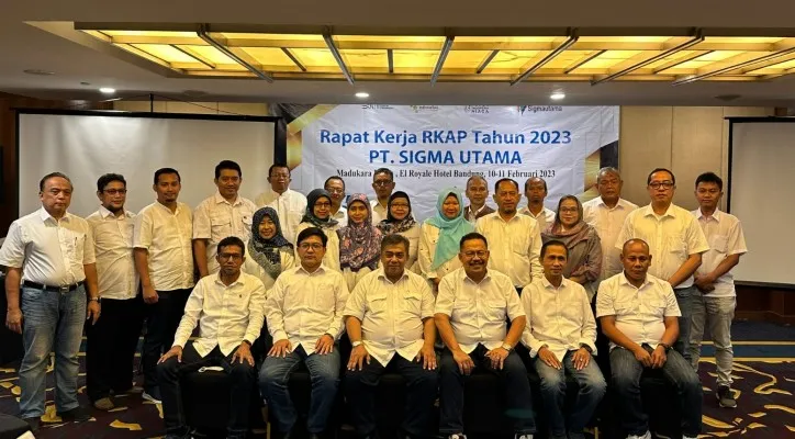 perusahaan Pupuk Indonesia Niaga, Sigma Utama saat menggelar Rapat Kerja (Raker) Tahun 2023. (Ist)