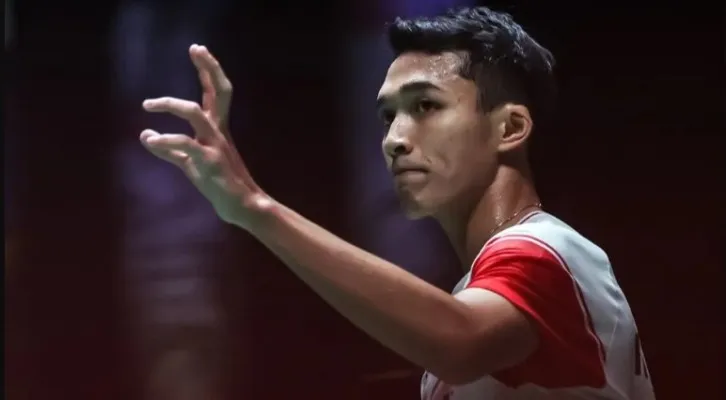 Jonatan Christie gugur di All England 2023 (Foto: PBSI)