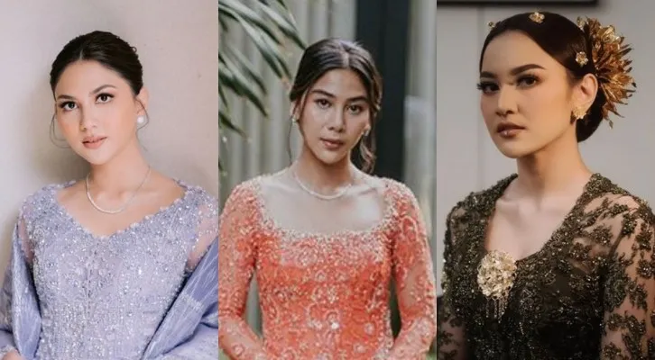 Intip 3 Potret Selebriti Cantik Tanah Air dengan Mengenakan Kebaya di Hari Spesial (Kolase/lst)