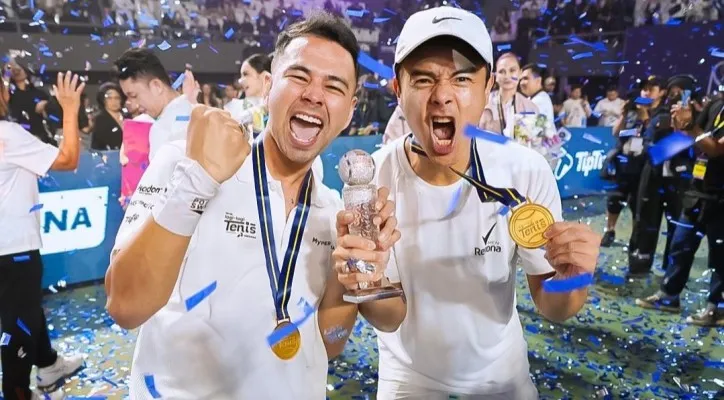 Raffi Ahmad dan Dion Wiyoko Menangkan Lagi Lagi Tenis (Instagram/ransentertainment)