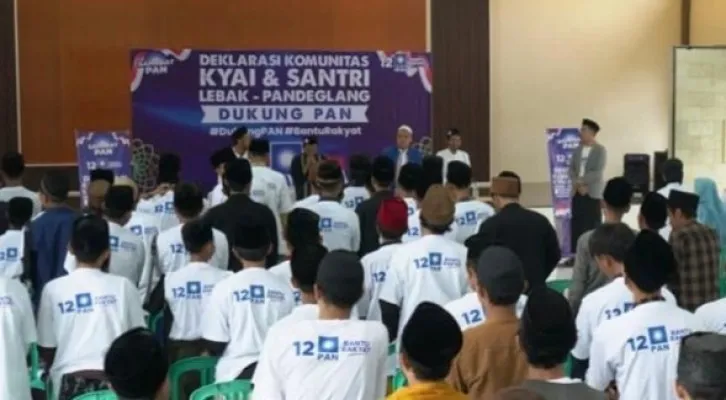 Totalitas Bantu Rakyat, Kiai dan Santri Lebak-Pandeglang Solid Dukung PAN di Pemilu 2024 (lst)