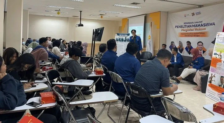 Seminar dan Bazar Penelitian, Mahasiswa Magister Hukum STIH IBLAM. Ist