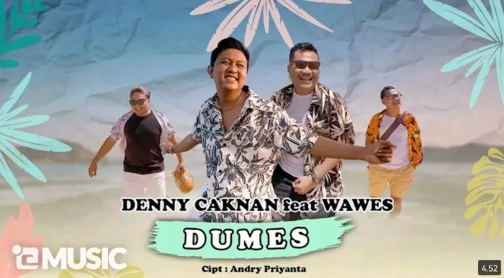 Lirik lagu Dumes - Denny Caknan feat Wawes (YouTube/DC. PRODUCTION)