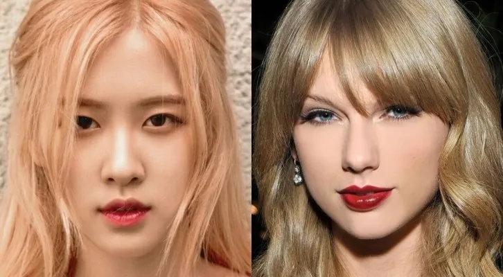 Rose BLACKPINK dan Taylor Swift dirumorkan akan membuat lagu bersama (Kolase/lst)