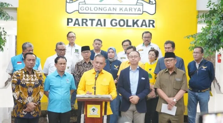 Foto: Sekretaris Jenderal (Sekjen) Partai Golkar, Lodewijk F Paulus menuturkan, kelompok kerja (pokja) dilibatkan para Sekjen Parpol yang tergabung KIM. (Ist.)