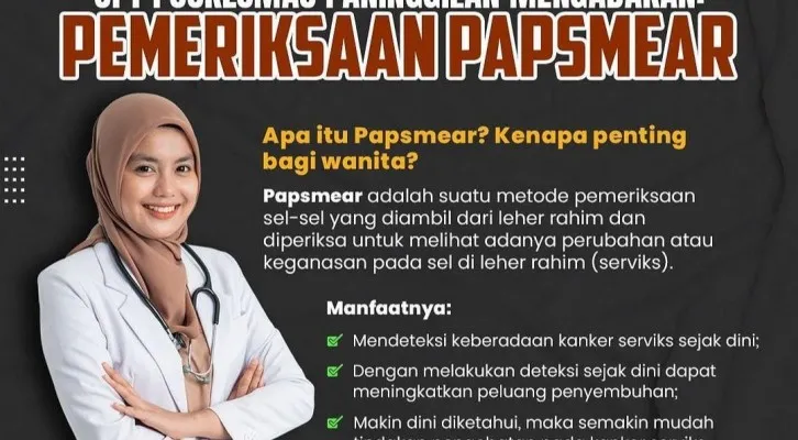 Teks Foto : Kota Tangerang gelar pemeriksaan papsmear. (ist)