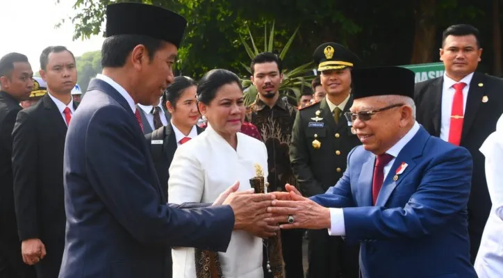 Teks Foto: Presiden Joko Widodo saat pimpin upacara Hari Kesaktian Pancasila. (biro pers)