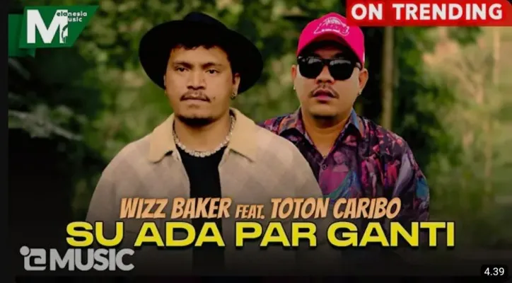 Lirik lagu 'Su Ada Par Ganti' - Wizz Baker feat. Tonton Caribo (YouTube/Malanesia Music Official)