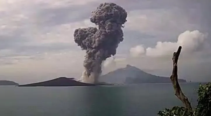 Kondisi Anak Gunung Krakatau yang terpantau PVMBG. (Ist)