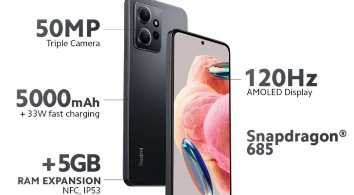 Spesifikasi Xiaomi Redmi Note 12 yang jadi incaran banyak orang. (Xiaomi)