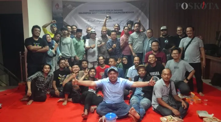 Kelompak Wartawan (Pokwa) DPRD Kabupaten Bogor gelar Musyawarah Kerja (Muker). (Panca)