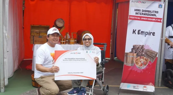 Foto: Peringati Hari Disabilitas Internasional (HDI) 2023 ini bertemakan 'Bersatu Dalam Aksi Mencapai SDGs (Sustainable Development Goals), untuk, dengan, oleh Penyandang Disabilitas', diinisiasi oleh Dinas Sosial Provinsi DKI Jakarta serta diikuti oleh 1.500 penyandang disabilitas dan pendamping dan dukungan Bank DKI di Ancol, Jakarta Utara. (Ist.)