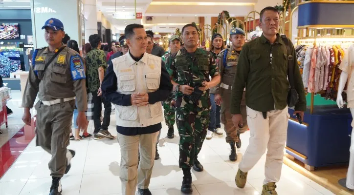 Caption foto : Pengamanan malam Tahun Baru Satpol PP Kabupaten Tangerang. (ist)