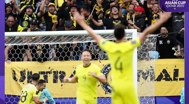 Malaysia tahan imbang Korea Selatan 3-3 di Piala Asia 2023. (Foto: Instagram @afcasiancup)