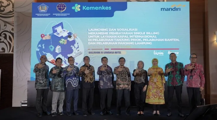 Foto: Bank Mandiri berkolaborasi 3 Kementerian Pangkas Transaksi di 3 Pelabuhan. (Dok. Bank Mandiri)