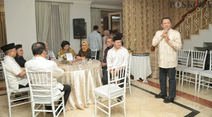 Foto: 1.000 Hari H. Harmoko, Ketua MPR RI Bambang Soesatyo kenang sosok almarhum. (Poskota/Ahmad Tri Hawaari)