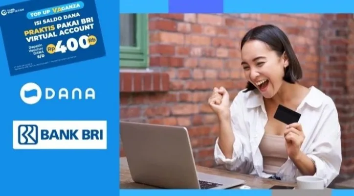 Akhirnya kamu berhasil klaim saldo DANA gratis Rp400.000 via BRI melalui Virtual Account. (Freepik/DANA)