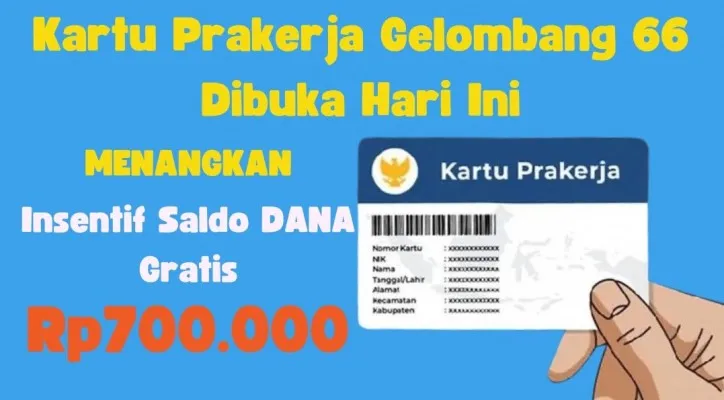 Kartu Prakerja gelombang 66 dibuka hari ini, Jumat 19 April 2024 dan menangkan insentif saldo DANA gratis sebesar Rp700.000 (Foto: Herdyan Anugrah Triguna)