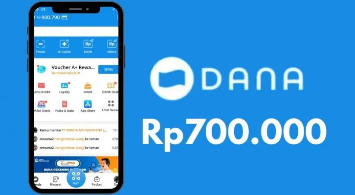 Buruan klaim Saldo DANA Gratis Rp700.000 pada hari ini langsung masuk ke dompet elektronik melalui game penghasil uang 2024 (Foto: Poskota/Herdyan Anugrah Triguna)