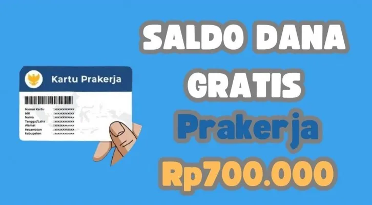 Selamat, Anda klaim saldo DANA gratis Rp700.000 dari insentif Prakerja masuk ke e-money hari ini. (Foto: Poskota/Herdyan Anugrah Triguna)