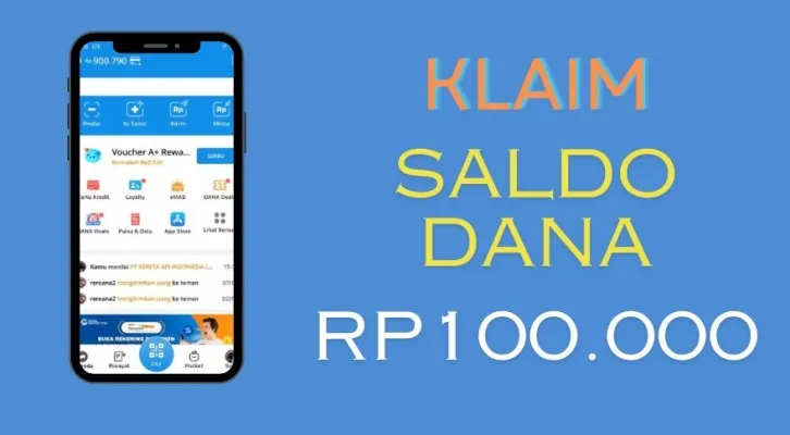 Masuk saldo DANA gratis Rp100.000 langsung ke dompet elektronik Anda lewat aplikasi penghasil uang. (Foto: Poskota/Herdyan Anugrah Triguna)