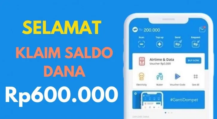 Selamat! Anda berhasil terpilih klaim saldo DANA gratis Rp600.000 hari ini 20 Oktober 2024 yang langsung cair ke dompet elektronik. Cek selengkapnya!  (Foto: Poskota/Herdyan Anugrah Triguna)